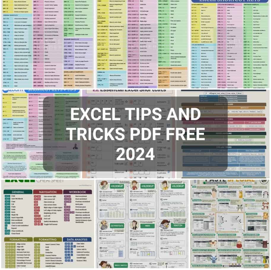 Excel Tips and Tricks PDF Free 2024