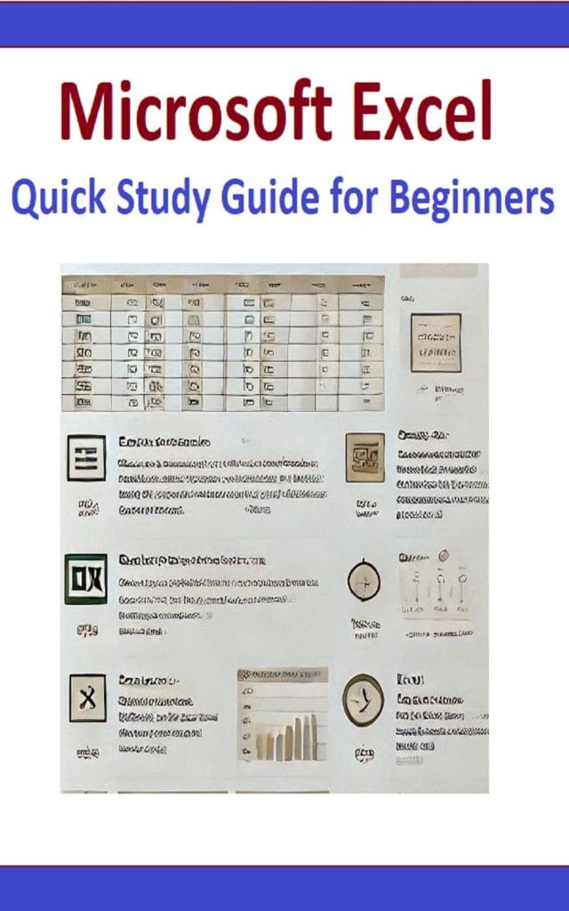 Microsoft Excel Quick Study Guide for Beginners